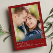 Moderne minimalistische bruiloft save-the-date fot save the date