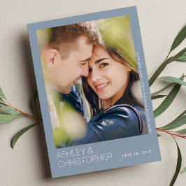 Moderne minimalistische bruiloft save-the-date fot save the date