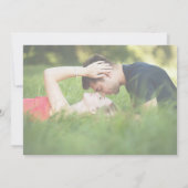 Moderne, minimalistische bruiloft Save the Date ka Kaart (Achterkant)