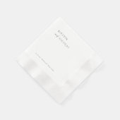 Moderne minimalistische bruiloft servet (Hoek)