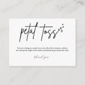 Moderne minimalistische bruiloft sturen van bloemb informatiekaartje (Voorkant)