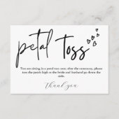 Moderne minimalistische bruiloft sturen van bloemb informatiekaartje (Voorkant)