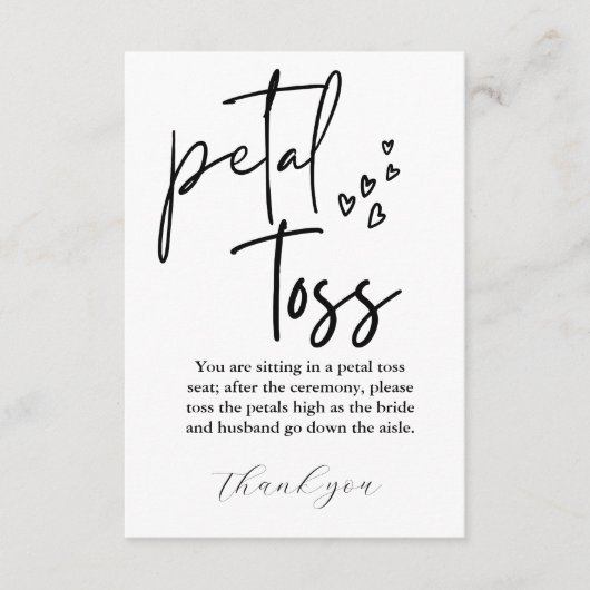 Moderne minimalistische bruiloft sturen van bloemb informatiekaartje (Voorkant)