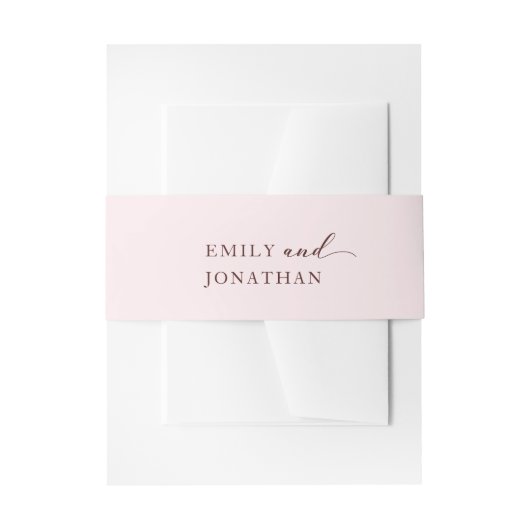 Moderne minimalistische bruiloft uitnodigingen wikkel (Voorkant Voorbeeld)