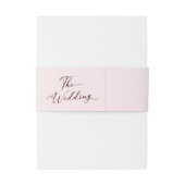 Moderne minimalistische bruiloft uitnodigingen wikkel (Achterkant Voorbeeld)