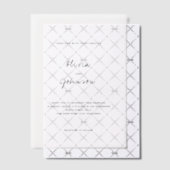 Moderne minimalistische bruiloft vellum uitnodigingen (Offset (Uitnodiging))