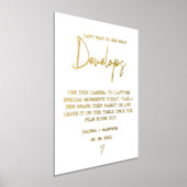 Moderne minimalistische bruiloft verwijdering came folie afdrukken (Laagn)