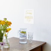 Moderne minimalistische bruiloft verwijdering came folie afdrukken (Laag (Keuken))