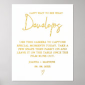 Moderne minimalistische bruiloft verwijdering came folie afdrukken (Voorkant)