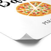 Moderne minimalistische bruiloft vrijgezellenfeest poster (Hoek)