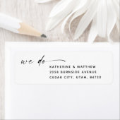 Moderne minimalistische bruiloft | Wij doen zwart- Etiket (Insitu)