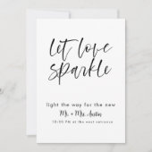 moderne minimalistische bruiloft zendt uit teken kaart (Voorkant)