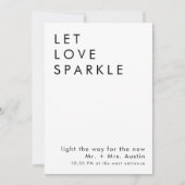 moderne minimalistische bruiloft zendt uit teken kaart (Voorkant)