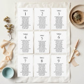 Moderne minimalistische bruiloft zitkaart Kaart