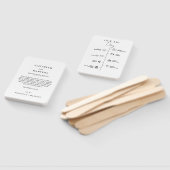 Moderne Minimalistische bruiloftdag Gebeurtenissen Handwaaier (Niet-gemonteerd)