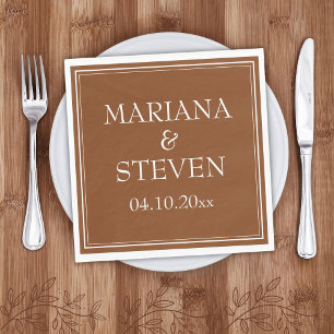 Moderne minimalistische bruin servet