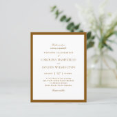 Moderne Minimalistische Bruine en Witte Elegante B (Staand voorkant)