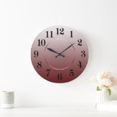 Moderne minimalistische bruine ombre Arabische cij Grote Klok (Huis)