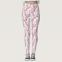 Moderne Minimalistische Burgundy Rood Witte Bloem 