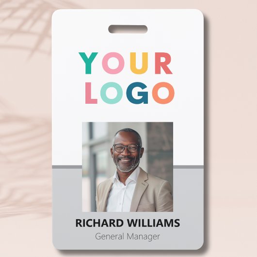 Moderne minimalistische Business Employee ID Kaart Badge