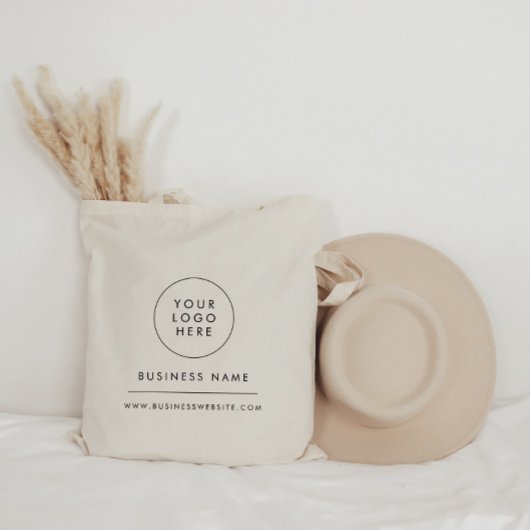 Moderne minimalistische business Logo Uw Logo hier Tote Bag