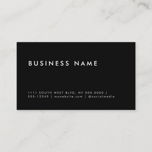 Moderne minimalistische business meerdere datums afsprakenkaartje (Voorkant)