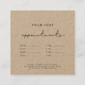 Moderne minimalistische business meerdere datums k afsprakenkaartje (Achterkant)