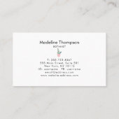 Moderne, minimalistische cactus Cacti Succulent Visitekaartje (Achterkant)