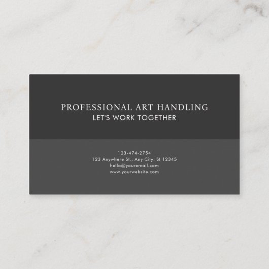 Moderne minimalistische Calla Lily Black Visitekaartje (Achterkant)