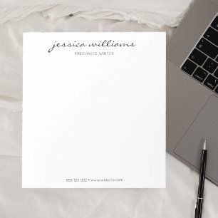 Moderne, minimalistische Calligrafie Professional Notitieblok