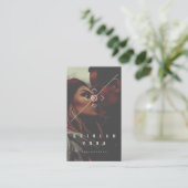 Moderne, minimalistische camera focusfotograaf visitekaartje (Staand voorkant)