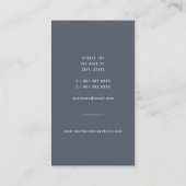 Moderne, minimalistische camera focusfotograaf visitekaartje (Achterkant)