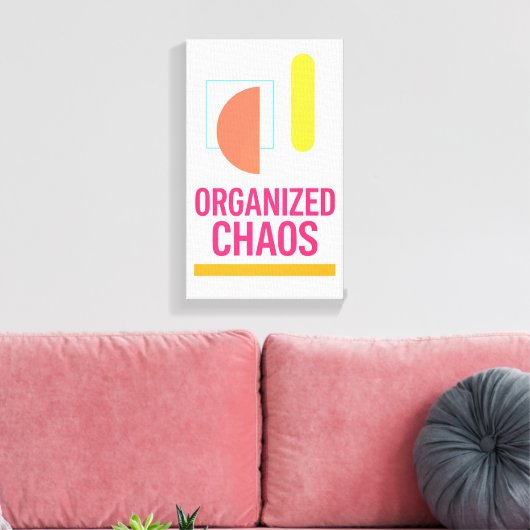 Moderne minimalistische canvas muurkunst - Home De Afdruk (Insitu (Woonkamer))