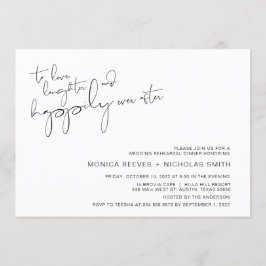 Moderne Minimalistische Casual repetitie van het M Kaart