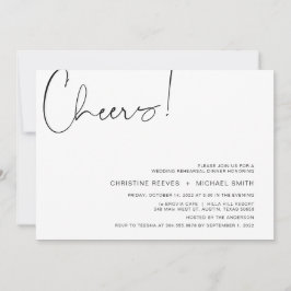 Moderne Minimalistische Casual repetitie van het M Kaart