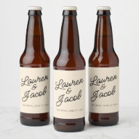 Moderne minimalistische champagne bruiloft