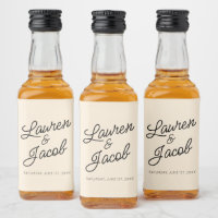 Moderne minimalistische champagne bruiloft mini