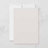 Moderne minimalistische Champagne Gold Wedding RSV Kaart (Achterkant)