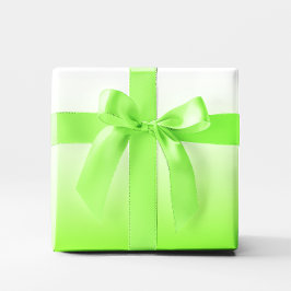 Moderne Minimalistische Chartreuse naar Witte Ombr Cadeaupapier