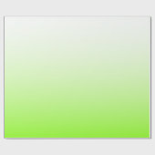 Moderne Minimalistische Chartreuse naar Witte Ombr Cadeaupapier (Vlak)