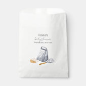 Moderne minimalistische chef-kok keuken Baby showe Bedankzakje (Voorkant)