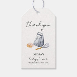 Moderne minimalistische chef-kok keuken Baby showe Cadeaulabel