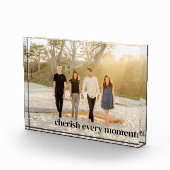 Moderne minimalistische Cherish Memory Custom Fotoblokken (Rechts)