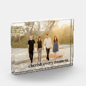 Moderne minimalistische Cherish Memory Custom Fotoblokken (Links)