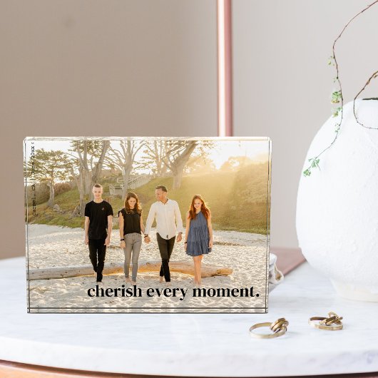 Moderne minimalistische Cherish Memory Custom Fotoblokken