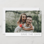 Moderne Minimalistische Chic 2 foto  Save The Date (Voorkant)