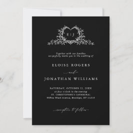 Moderne Minimalistische Chic Calligrafie Wapen Huw Kaart