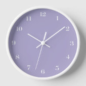Moderne Minimalistische Chic Lavendel en Wit (Voorkant)