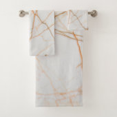 moderne minimalistische chic scandinavian white ma bad handdoek (Insitu)