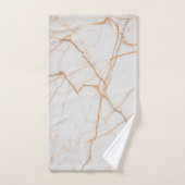 moderne minimalistische chic scandinavian white ma bad handdoek (Handdoek)